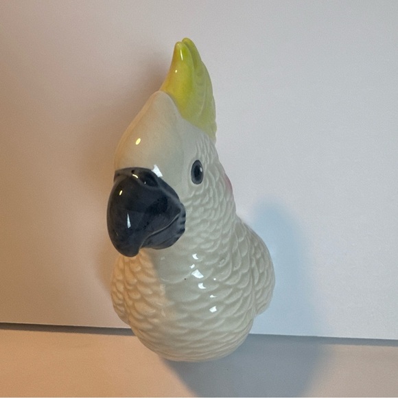 Ceramic Succulent Bird Parrot Cockatiel Magnate Planter Wall Pocket - Picture 8 of 11